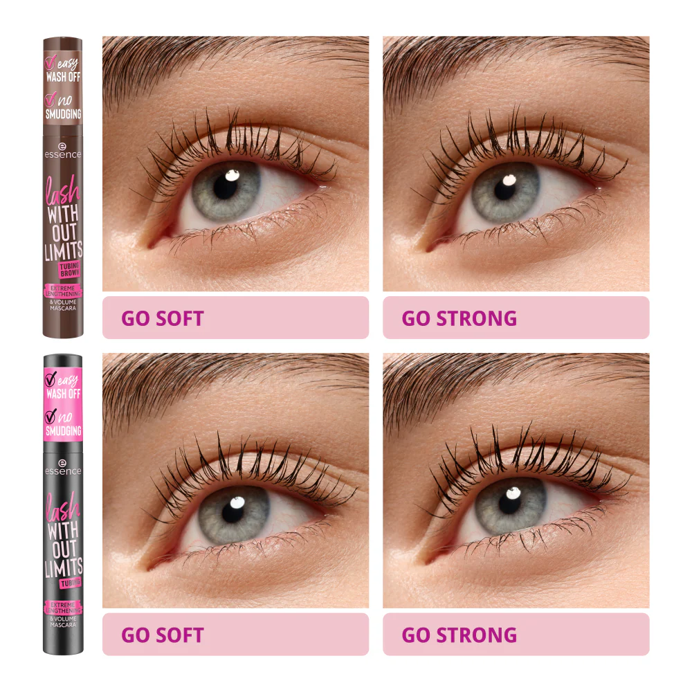 lash WITHOUT LIMITS TUBING BROWN EXTREME LENGTHENING & VOLUME MASCARA - Image 2